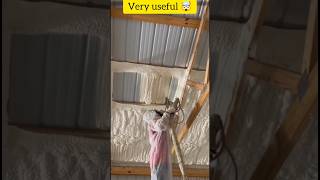 Spray Insulation Foam Process Amazing facts japansshorts ytshort [upl. by Casabonne]