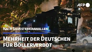 Böllerverbot an Silvester Mehrheit der Deutschen dafür  AFP [upl. by Cl]