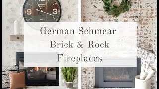 German Schmear Fireplace Ideas Brick amp Rock and Testing Mortar Mix amp Joint Compound [upl. by Adalheid]