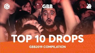 TOP 10 DROPS 😱 Grand Beatbox Battle Solo 2019 [upl. by Airdua]