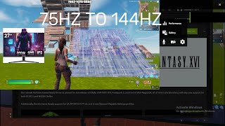 I switched from 75hz to 144hz [upl. by Binah]