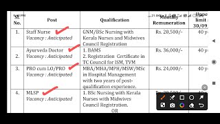 NHM VACANCY 2024  STAFF NURSE  VARIOUS POSTS  APPLY ONLINE [upl. by Crescantia]