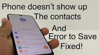 How to get back contacts disappeared  phones doesn’t save the contacts [upl. by Otrebide]