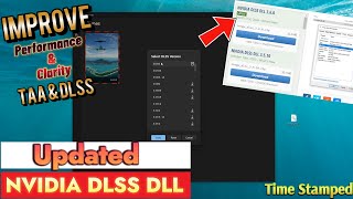 Msfs 2020New Updated DLSS DLL FILE V 36Better Graphics amp Performance in TAA Or DLSS DLSS Swapper [upl. by Ylera]