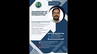 Islamization of Knowledge An Introduction by Dr Muhammad Junaid Mughal [upl. by Moll]