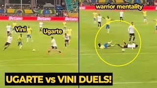 Ugarte humiliates Vinícius Júnior as Uruguay draws against Brazil last night  Man Utd News [upl. by Imojean]