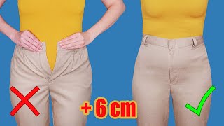 How to upsize pants in the waist to fit you perfectly  a sewing tip [upl. by Notslah436]