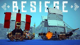 Besiege Multiverse  Epic Pirate Ship Battles amp HighFlying Car Stunts  Besiege Multiplayer [upl. by Dnaltroc]