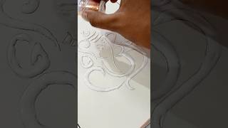 😃Ganesh ji glitter drawing art drawing viralvideo shorts trending new art drawing ideas [upl. by Shreeves]