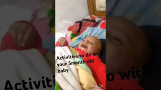 Activities to do with your 5 month old babycutebaby trendingshorts trending statusyoutubeshorts [upl. by Anglo150]