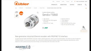 💢 S71200 PROFINET IO WITH KUBLER ABSOLUTE ENCODER SENDIX F5868 [upl. by Selimah]