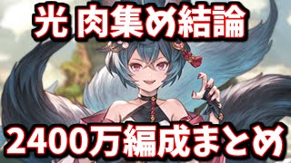 【完全版】遂に両面カグヤ攻撃のみが可能に！光古戦場用2400万編成肉集め編成まとめ【グラブル】 [upl. by Anirahs]