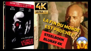 L’ARMÉE DES 12 SINGES • STEELBOOK BLURAY 4K • UNBOXING • VISIONNAIRE  • TERRY GILLIAM [upl. by Janis]