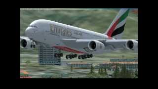 Eleftherios Venizelos Intl First Airbus A380Emirates FSXHD [upl. by Warford]