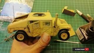 🇺🇸 One of the most powerfull tacticals Vehicle  Humvee M1025 Armored Vehicle skala 135 Full Build [upl. by Akinert189]