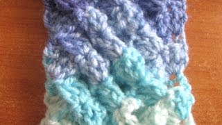 Woven Shell Crochet Stitch  Crochet Tutorial [upl. by Eicyac]