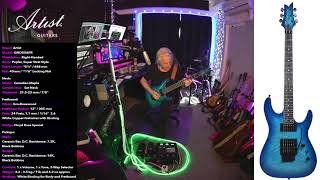 Artist GNOSIS6FR Blue Cloud Electric Guitar Review by Peter Northcote [upl. by Johnny30]