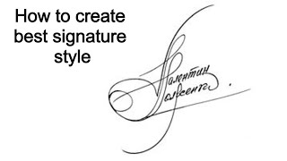 How to create the best signature style  How to make easy signature  Signature STREAM [upl. by Dupre]