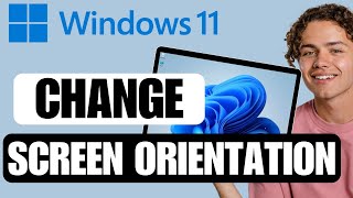 How to Change Screen Orientation in Windows 11  Windows 11 Portrait Mode [upl. by Poree]