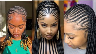 Latest Braids Cornrow Hairstyles For Short And Long Hair🔥💞😱 [upl. by Ydiarf]