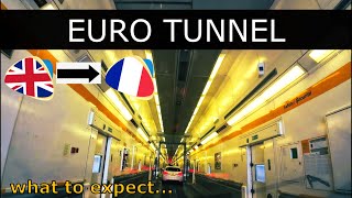 4K Drive Through The Eurotunnel  Calais to Folkestone Car Trian  Le Shuttle [upl. by Idnerb894]