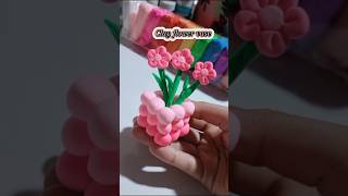 viral clay flower vase making diy craftideas claycraft shortvideo [upl. by Lean893]