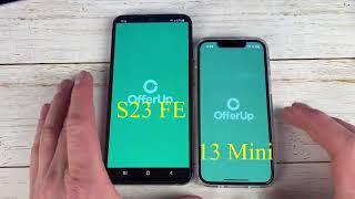 iPhone 13 Mini Vs Samsung S23 FE Speed Test Comparison [upl. by Barnard]