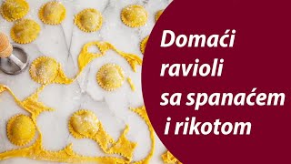 Domaći ravioli sa spanaćem i rikotom [upl. by Tilda]