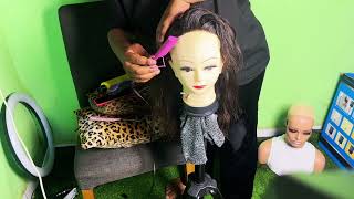 How to Pluck a Lace Frontal or Wig for Beginners  StepbyStep Guide to a Natural Hairline [upl. by Eirrab]