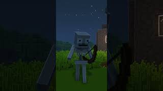 Bref le SQUELETTE sur MINECRAFT shorts minecraft bref [upl. by Pironi]