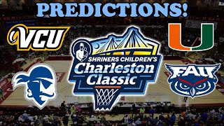 2024 Charleston Classic Tournament Predictions [upl. by Ahsaeyt]