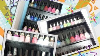 Como Hacer un Organizador Pequeño de Esmaltes quotNuevoPara 4050 Esmaltesquot [upl. by Marvella]