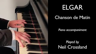 Elgar Chanson de Matin  piano accompaniment [upl. by Mayer876]