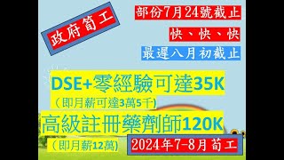 中學生、大學生畢業出路  政府筍工 Job News 政府工月薪15K 127K 2024年78月政府筍工 月薪12萬 [upl. by Llertnad]