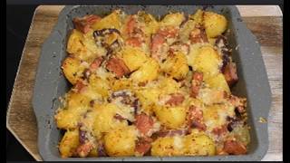 ✨😍❤️ GoldenBaked Potatoes with Garlic Butter Savory Sausage amp a Blanket of Melted Cheese 🧄🥔🧀😊😍👌👌❤️ [upl. by Eelinej]