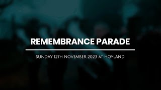 Hoyland  Remembrance Parade 2023 [upl. by Annahsit]