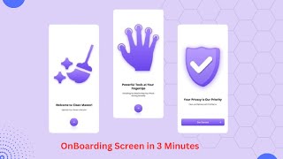 Onboarding Screen  Simple On boarding Screen  onboard onboarding splash FlutterFlow flutter [upl. by Ekyt]