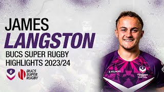 James Langston  Loughborough University 1st XV BUCS Super Rugby Highlights 202324 [upl. by Questa]