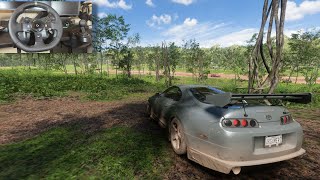 1200HP Toyota Supra DOMINATES Forza Horizon 5  Logitech g29  akgamerz [upl. by Akoyn]