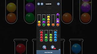 Ball sort level 24 shorts gamingvidoes [upl. by Eelyma]