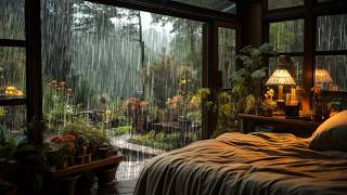 【2M】 SOOTHING RAIN SOUND at the forest make you sleep well  Goodbye insomnia with Rain [upl. by Nehgam603]