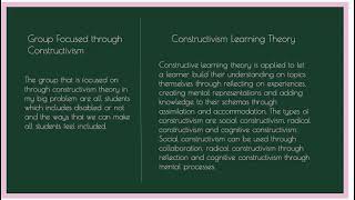 Constructivism Learning Theory Phase 1 and 2 by Audrey Baenziger [upl. by Gewirtz216]