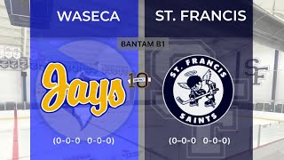 10122024 Waseca Blue Jays  St Francis Saints  Bantam B1 [upl. by Novek]