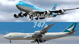 Spotting Boeing 747 jets at Heathrow shocked planespotting hobby loud planes 747 [upl. by Stanwin]