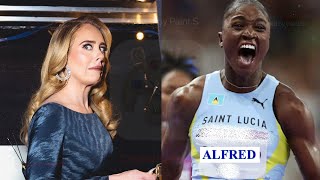 Adele Stops Concert For Womens 100m Olympic Finals [upl. by Saunders]