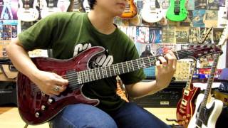 Schecter C 1 Hellraiser Guitar Clean Sound [upl. by Kleon]