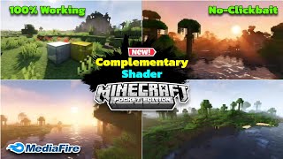 Complementary Shaders For MCPE 12130  Best Low End Device RTX Shader Minecraft Pe 121 mcpe [upl. by Haorbed]