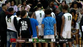 Hampton Crabbers v Bethel Bruins  Boys Basketball  February 4 2020 [upl. by Llerrem]