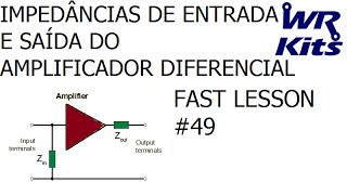 IMPEDÃ‚NCIAS DE ENTRADA E SAÃDA DO AMPLIFICADOR DIFERENCIAL  Fast Lesson 49 [upl. by Moneta461]