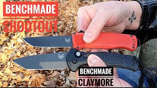 Benchmade Shootout DAOTF Auto and Benchmade Claymore Tanto  Preparedmind101 [upl. by Araeic]